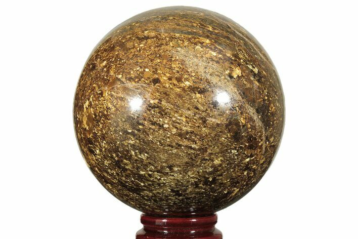 Golden Amphibolite Sphere - Western Australia #207985